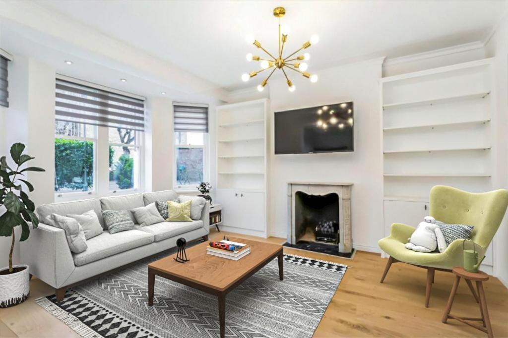 Modern Chelsea Flat, 3Bd 2Bath, With Parking Leilighet London Eksteriør bilde